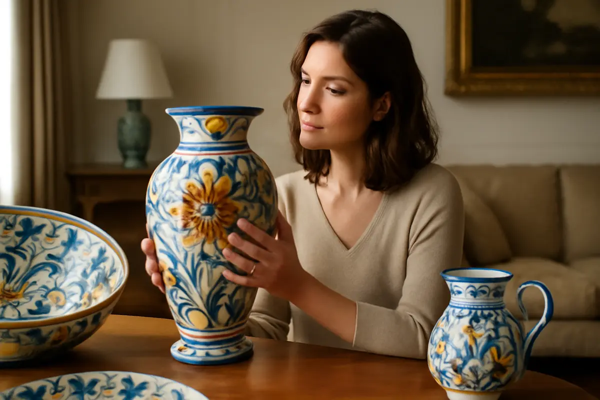 Ceramica dipinta a mano per interni eleganti: perché ogni pezzo racconta una storia autentica