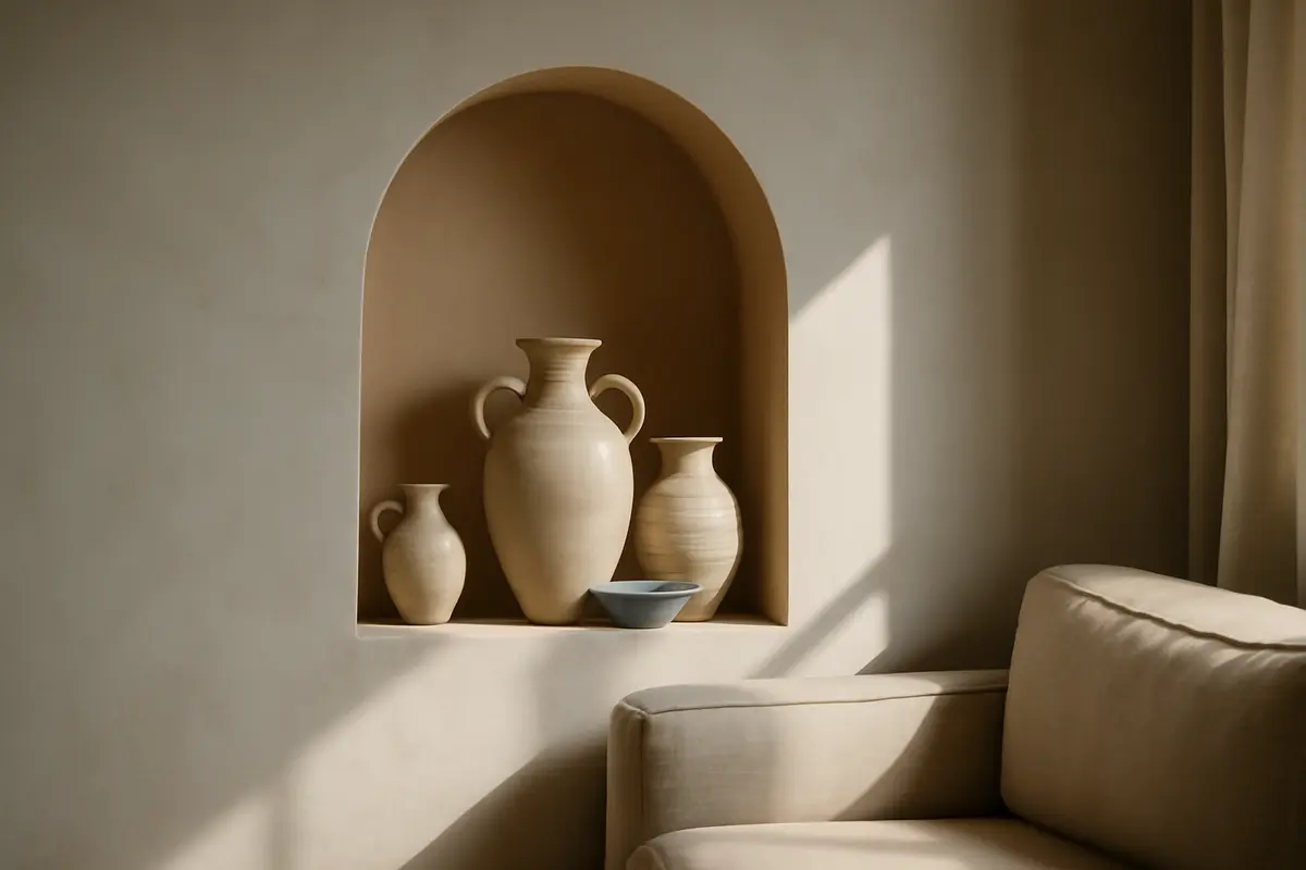 Decorare una nicchia con ceramica: il dettaglio che cambia la percezione di profondità nella stanza