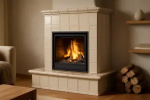 Camini rivestiti in maiolica: calore e stile senza rinunciare alla funzionalità