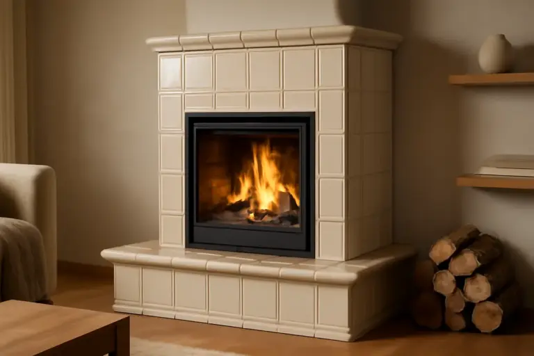 Camini rivestiti in maiolica: calore e stile senza rinunciare alla funzionalità
