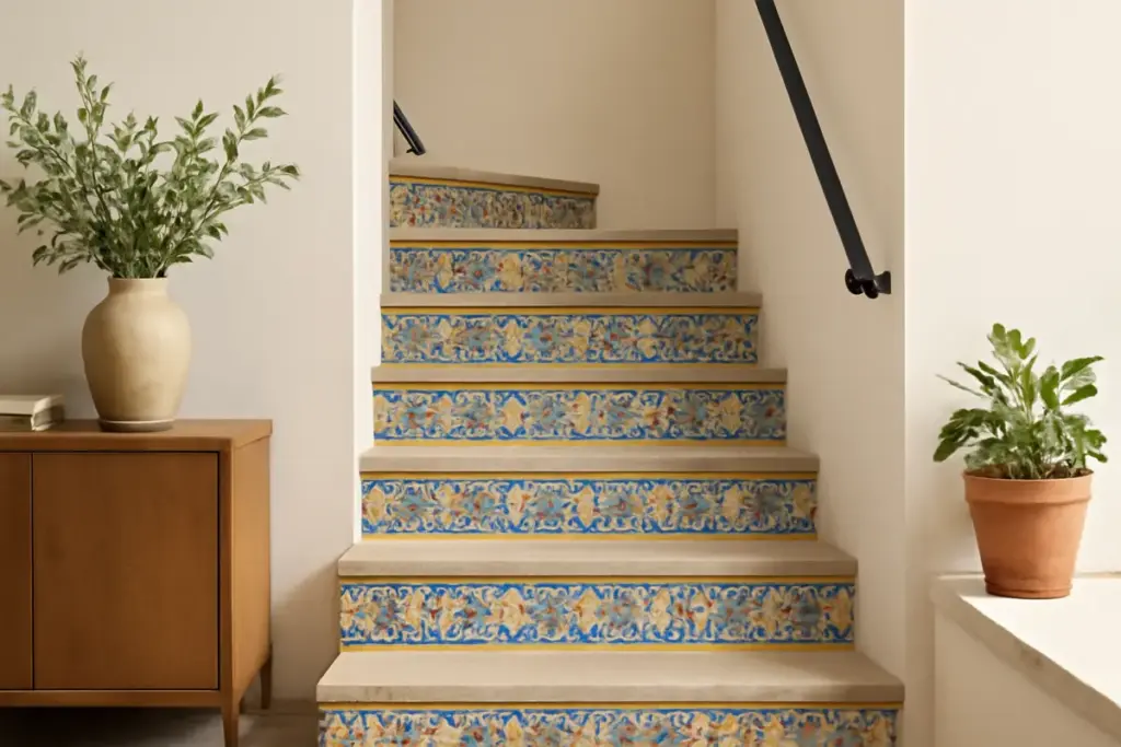 Quali decori ceramici dare alle scale interne? Idee per una continuità visiva senza eccedere