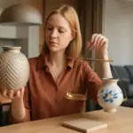 Come scegliere ceramica ornamentale in una zona pranzo open space? Un equilibrio facile da ottenere con la regola delle proporzioni