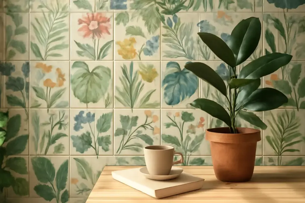 Piastrelle con motivi botanici: porta la natura tra le mura con risultati duraturi e sorprendenti