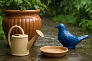 Elementi in ceramica per il giardino: scegliere materiali resistenti alla pioggia