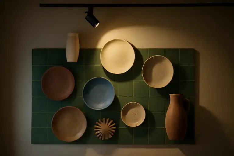 Come illuminare una parete decorata con ceramica? Il segreto dell’effetto galleria tra luce diretta e diffusa