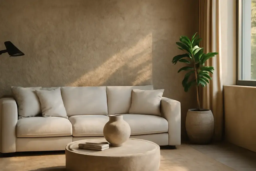 Ceramica dalle texture materiche per zone living: la soluzione poco conosciuta che trasforma il comfort visivo